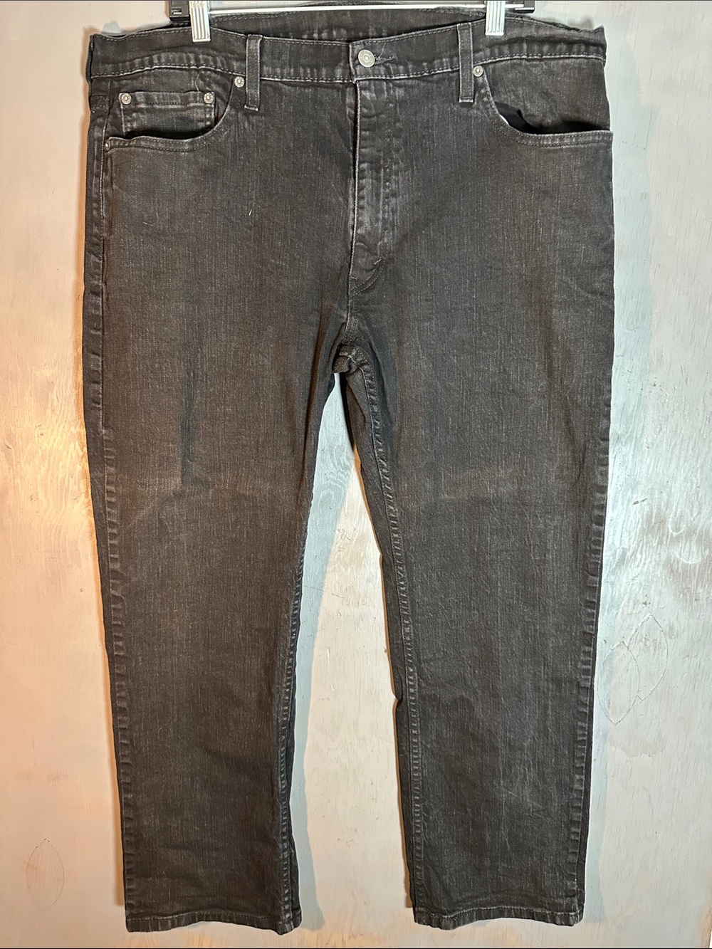 Levi's Men's Black-Gray Slim Straight Jeans